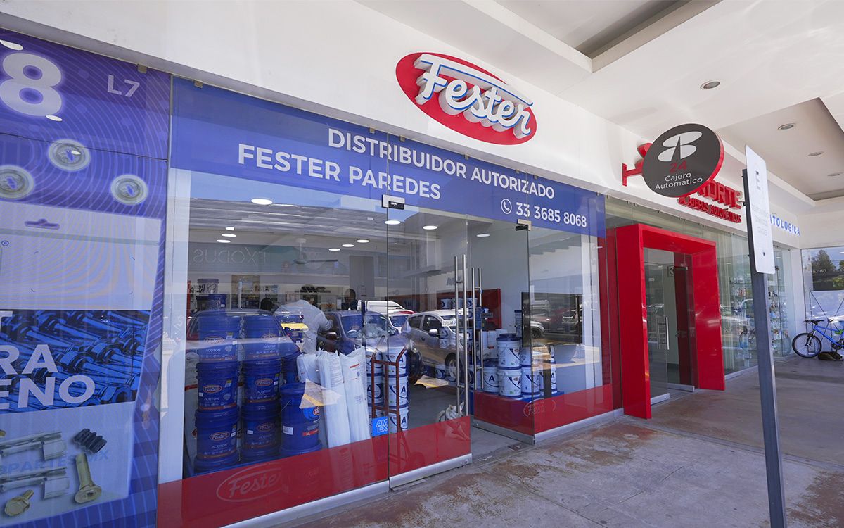Fachada de la sucursal Fester Paredes